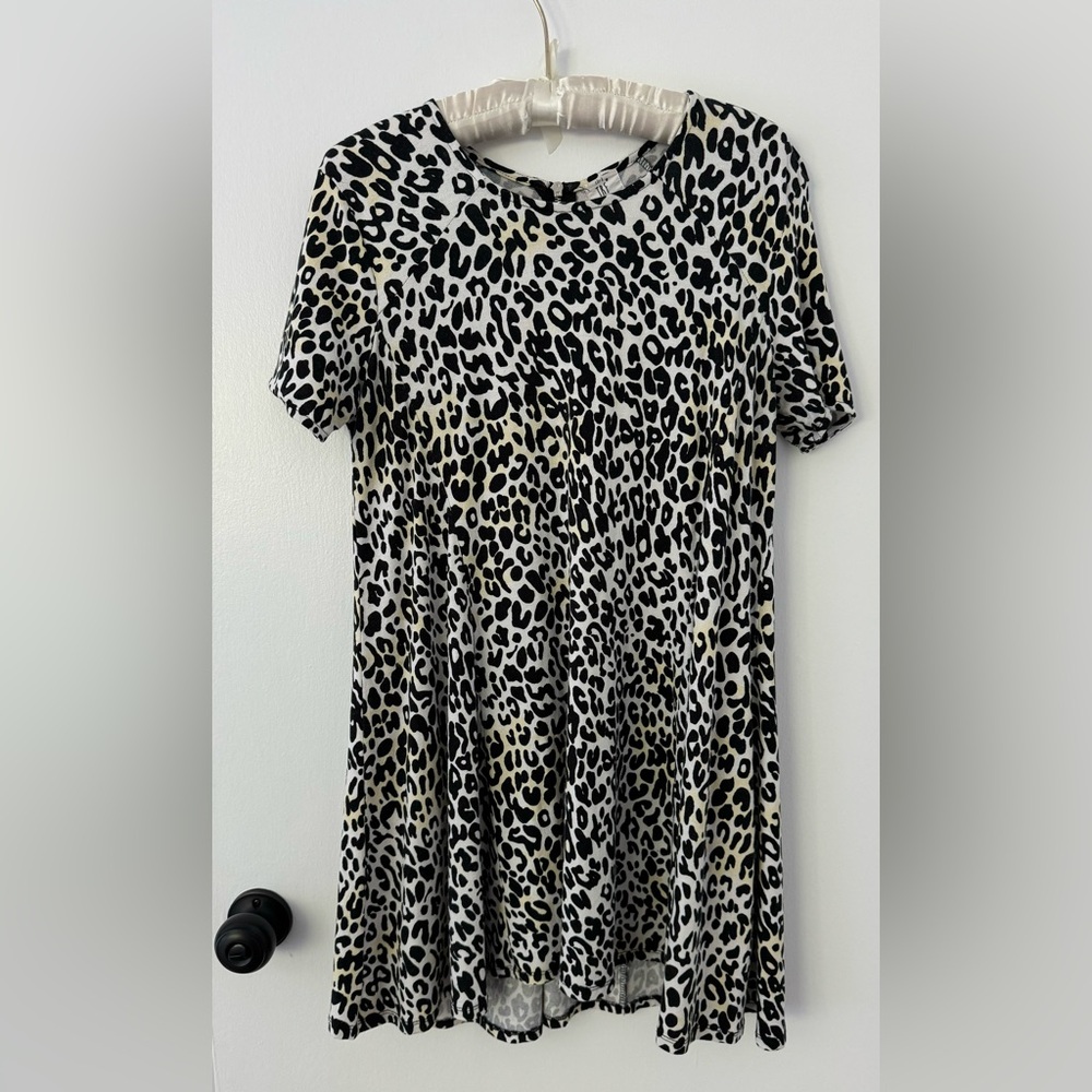 Zara TRF Leopard Shift Dress | Women Medium